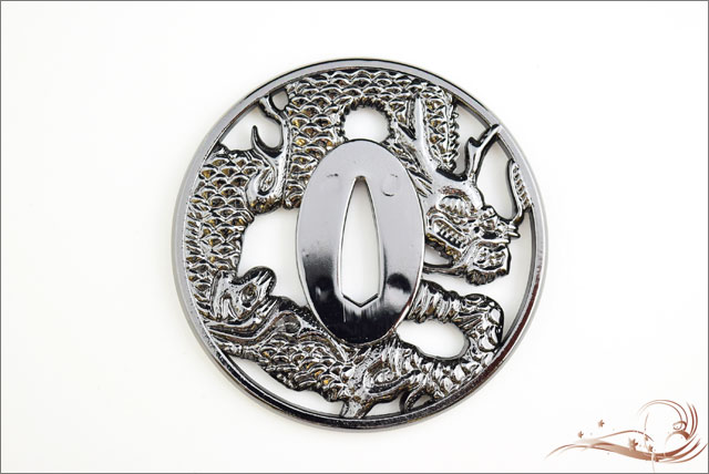 楽天市場】鍔 龍透かし鍔・坂本龍馬 [ 鍔 美術品 インテリア ペーパー