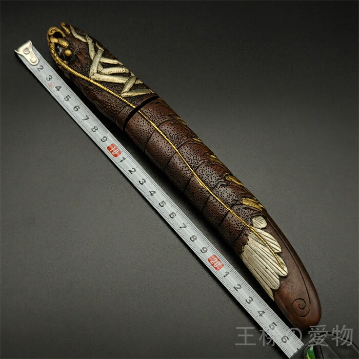 楽天市場】銅製刀装具 短刀拵 柄鞘一式 伊勢エビの図 絵金銀 金工品
