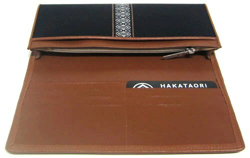 楽天市場】福岡県伝統工芸品博多織財布 一本独鈷長財布 黒色 : 和風