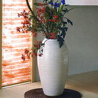 楽天市場】【ポイント10倍】花瓶 おしゃれ 大きい 信楽焼 和風 白窯変