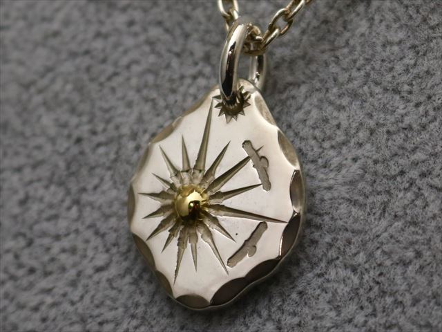楽天市場】太陽 ペンダント トップ 矢じり型 S シルバー アメカジ