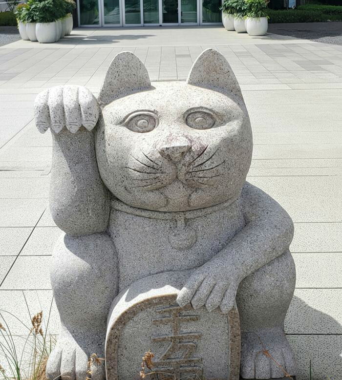 楽天市場】【重量物商品】【営業所渡し】【縁起物】招き猫BIGサイズ(錆