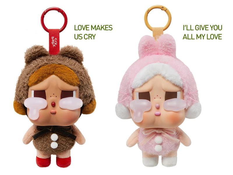 楽天市場】POP MART CRYBABY Crying Again シリーズフェイスぬいぐるみ