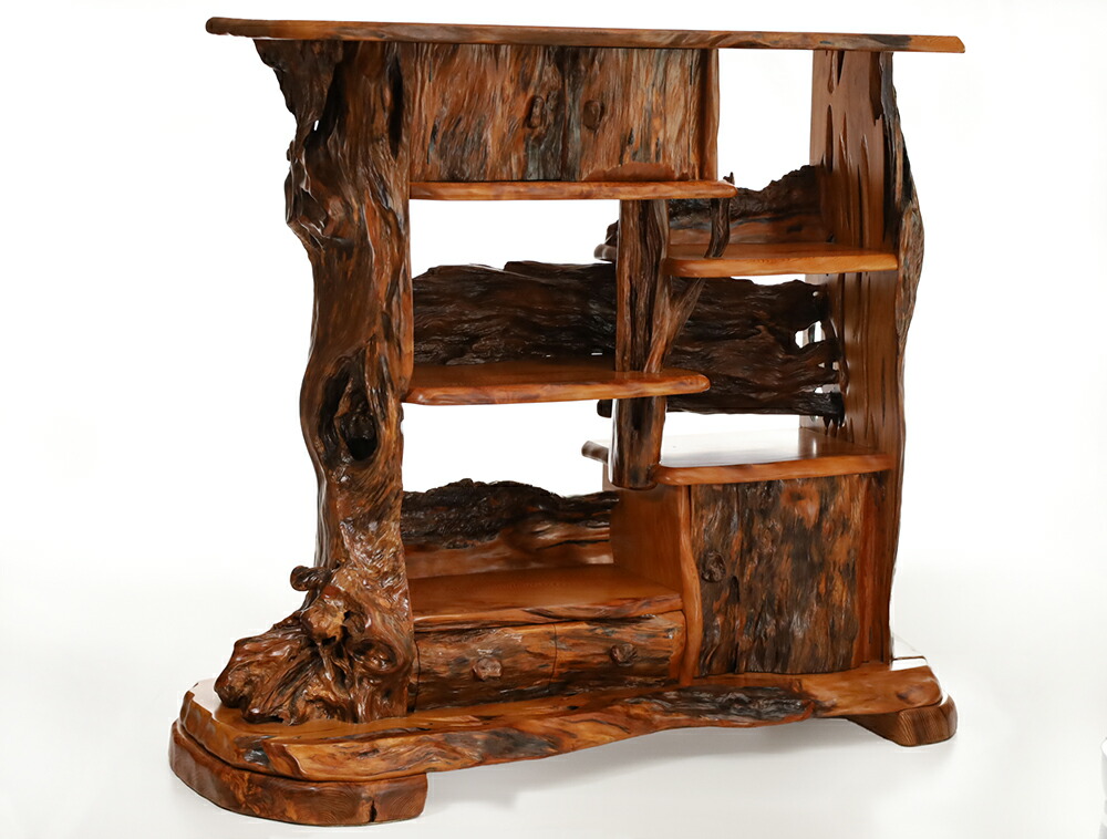 楽天市場】屋久杉 飾り棚 仕様：無垢 / 素材：屋久杉（一枚板 家具