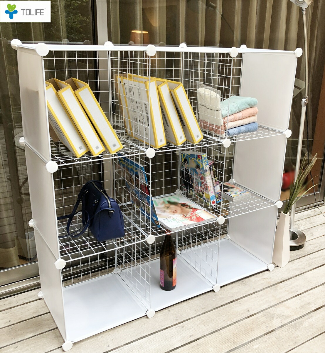 楽天市場】収納家具 組立式 本棚 書籍ラック ハンガーラック 雑貨収納