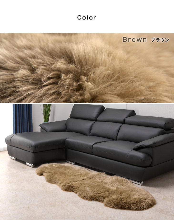 楽天市場】【本日クーポン3％引】 ムートンラグ 2匹物 厚手 極厚 60