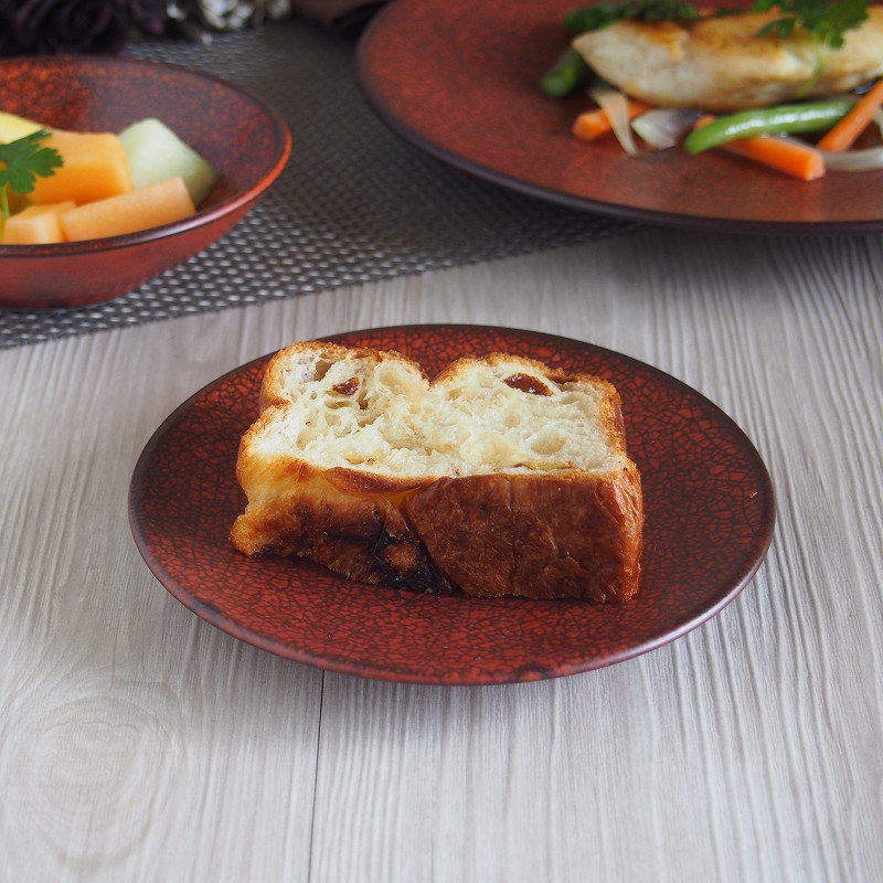 楽天市場】プレート 皿 茜縅 15cm 赤 赤い皿 朱色 5寸 洋食器 中皿 皿