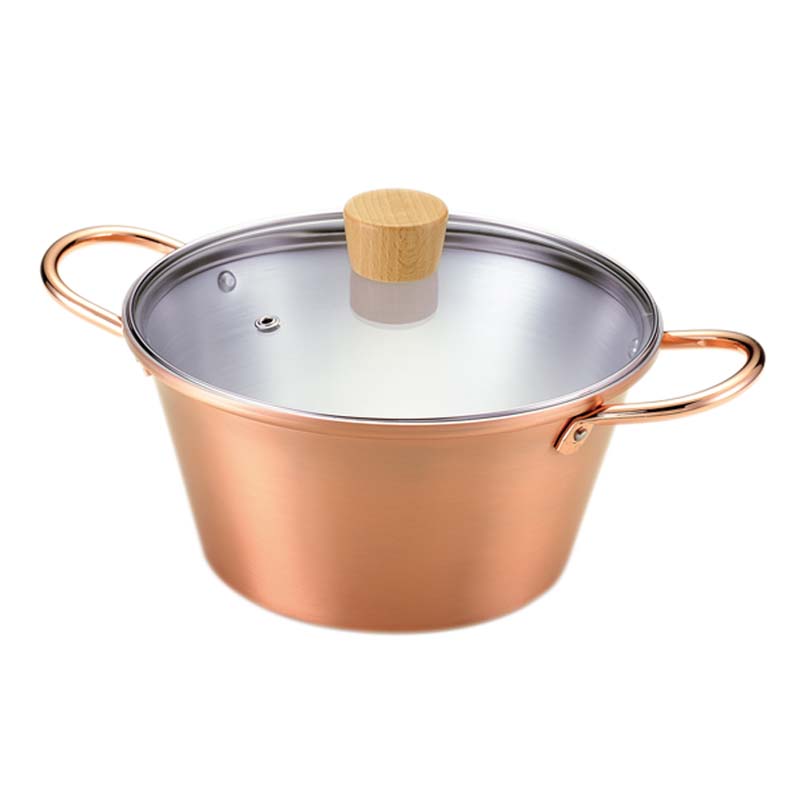 楽天市場】両手鍋 銅 20cm ガラス蓋の通販