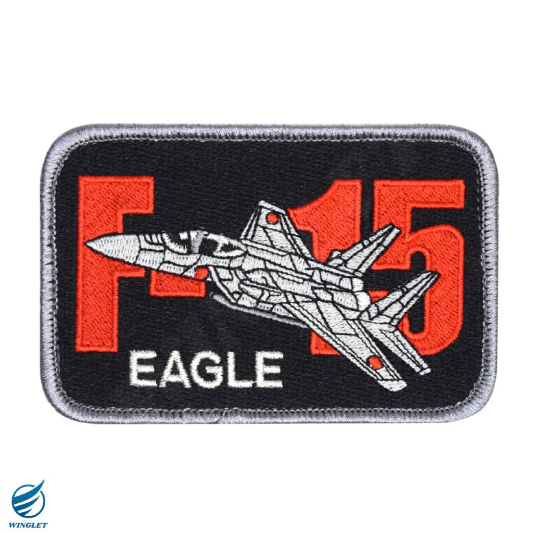 楽天市場】航空自衛隊 F-15 イーグル 刺繍 ワッペン 両面 ベルクロ