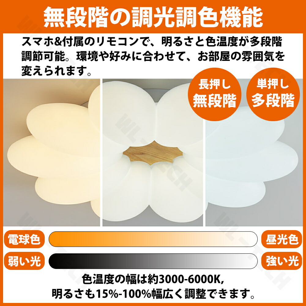 楽天市場】＼1位受賞！5年保証／シーリングライト おしゃれ 花 LED 調