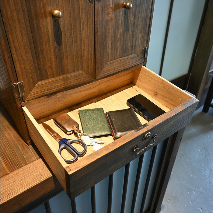 楽天市場】1点物 杉古材 小さな扉付き収納ボックス シェルフ 収納棚