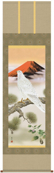 楽天市場】一富士二鷹三茄子 掛軸 : 襖（ふすま）・掛け軸屋 和紙苑