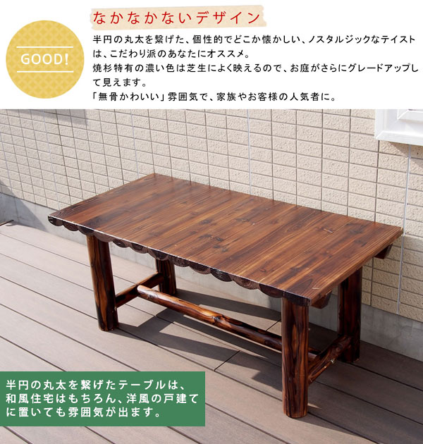 楽天市場】焼杉テーブル 幅110cm ヴィンテージ風テーブル ヴィンテージ