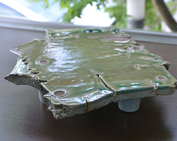 楽天市場】織部盤（足付） 作家「鯉江良二」 : うつわや悠々