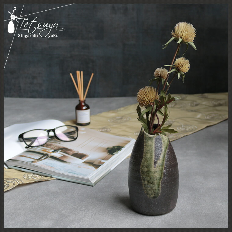 楽天市場】【38時間限定20%OFFクーポン配布中】信楽焼 一輪挿し 花瓶