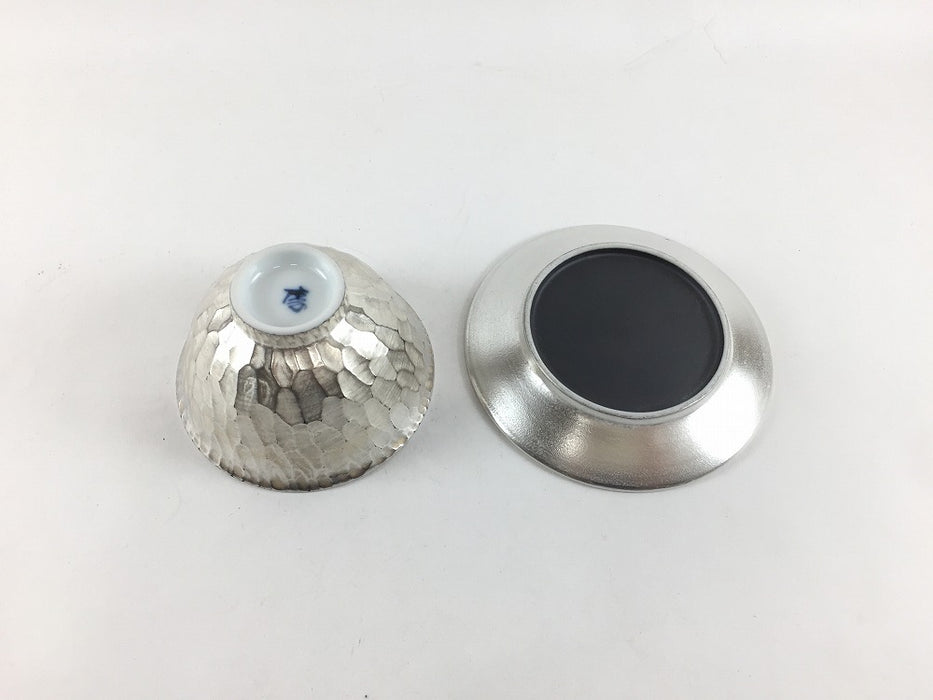 80cc反茶杯セット 本銀彩槌目 有田焼 — 佐賀有田 ギャラリーつじ信