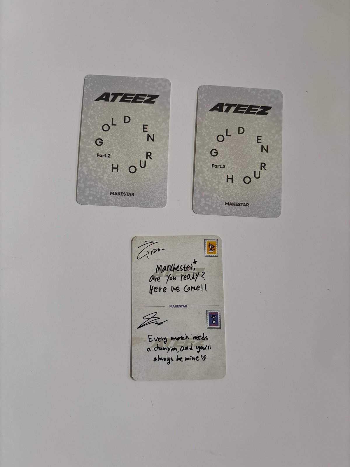 ATEEZ Seonghwa and Hongjoong Makestar Hug PC | Mercari