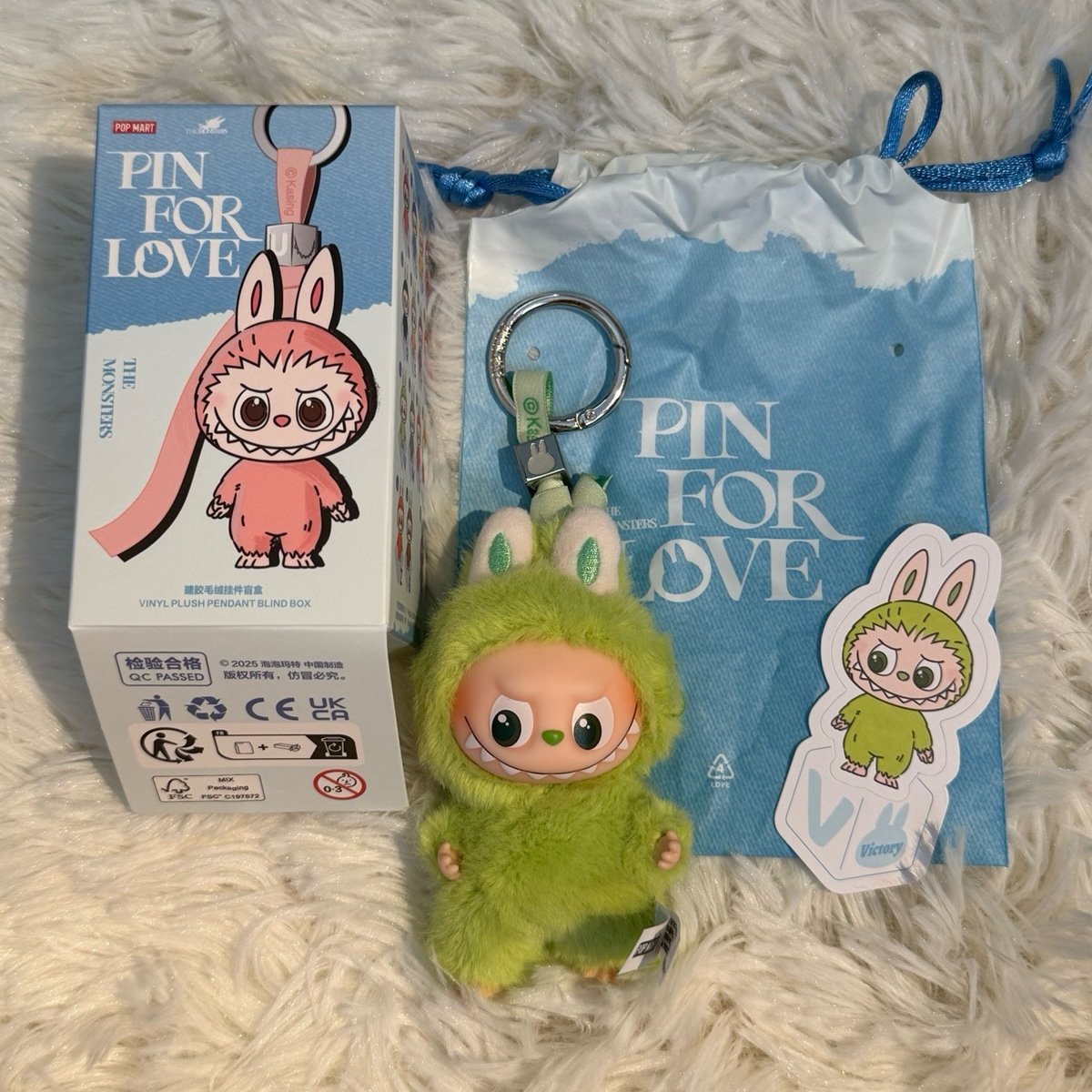 Authentic Labubu Pin for Love series - V | Mercari