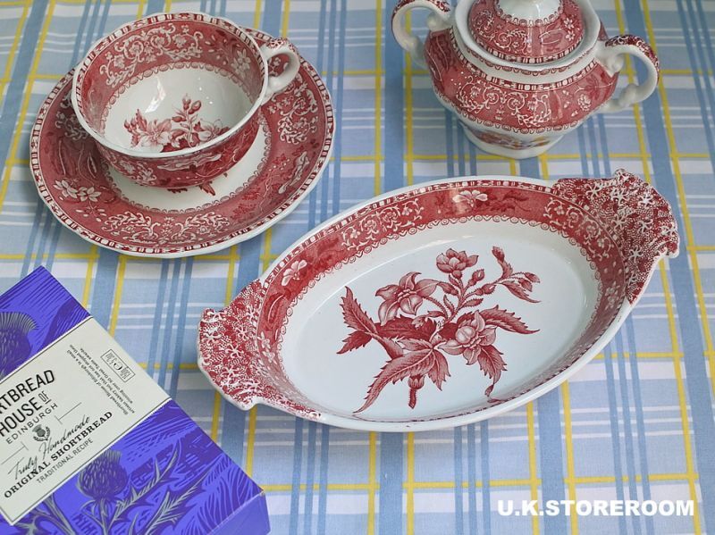 UKストアルーム SPO315 Spode スポード ピンクカミラ ミニオーバル