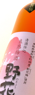 梅津酒造｜良熟梅の酒「野花」・梅の仁しぼり「花天神」