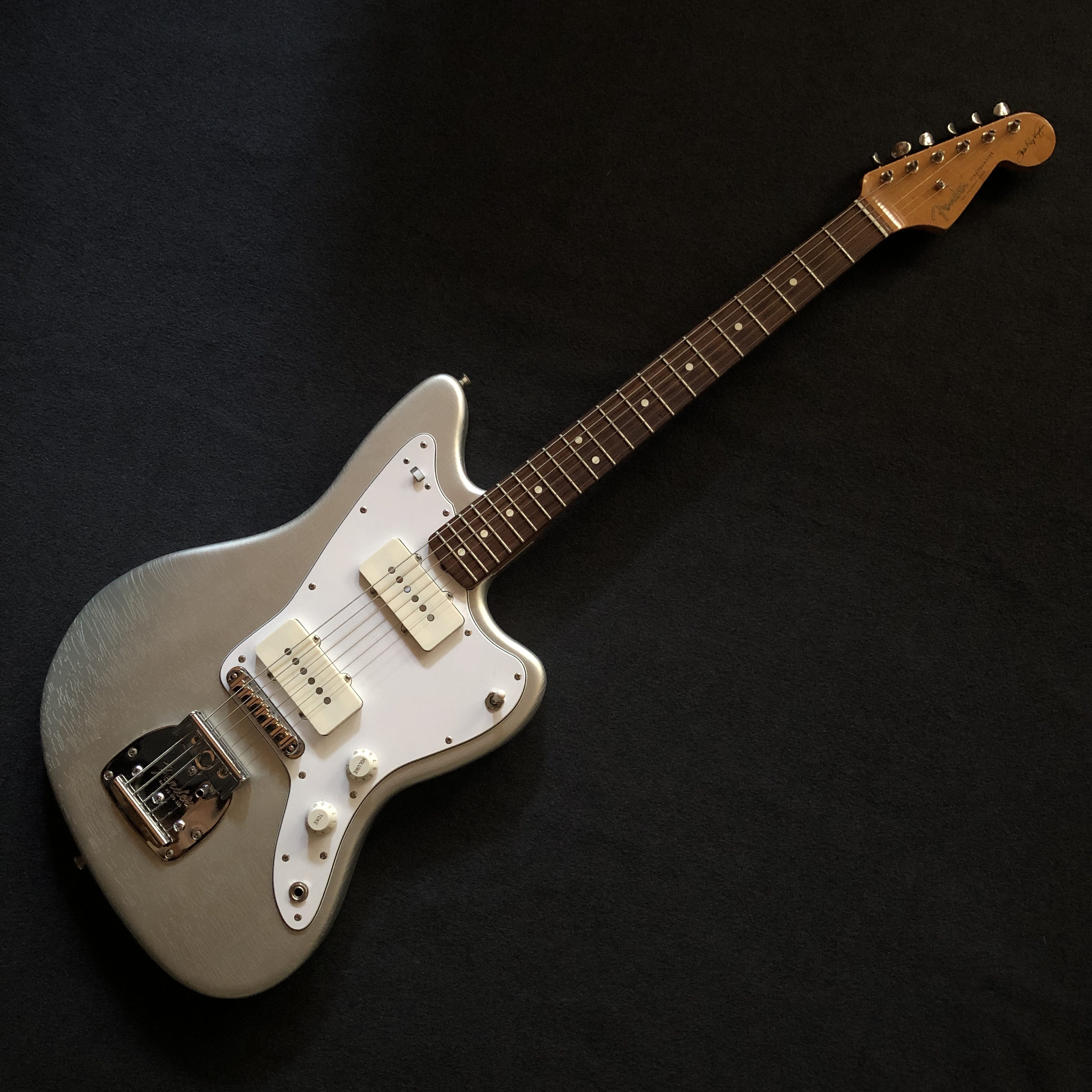 SOLD】MJT Jazzmaster body Silver + Fender USA Stevie Ray Vaughan