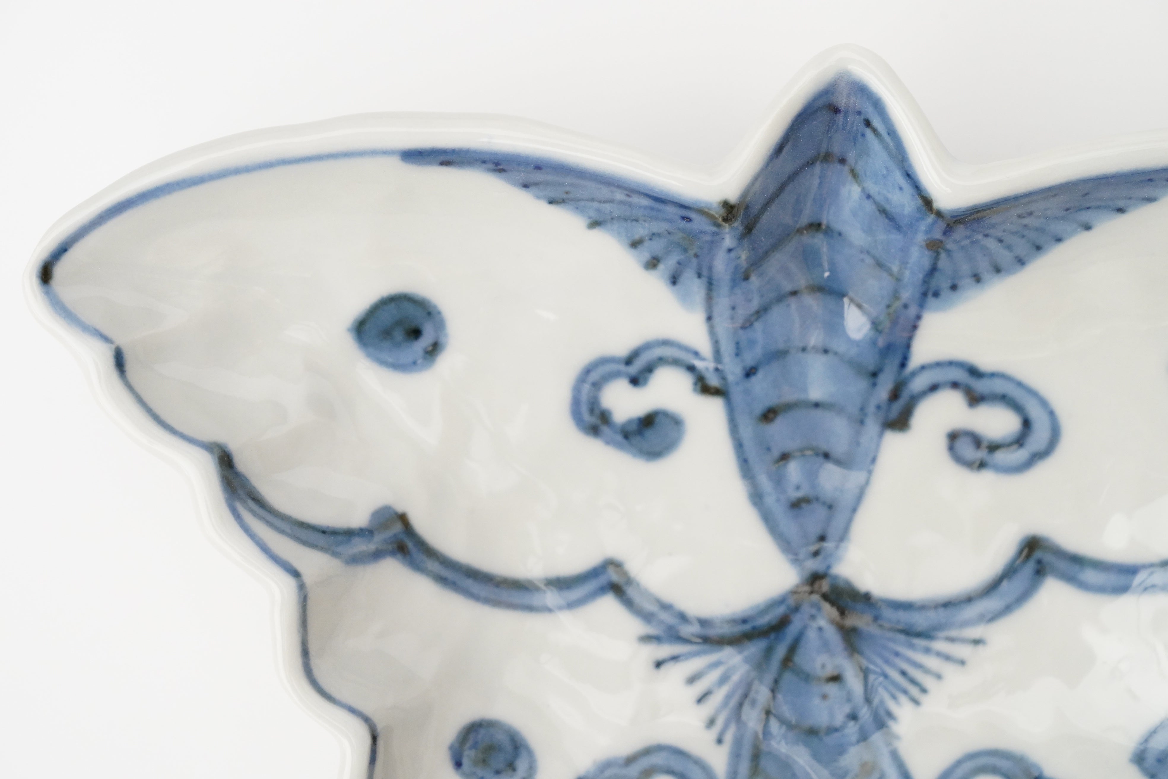 新道工房】染付蝶形向付 – うつわ御結