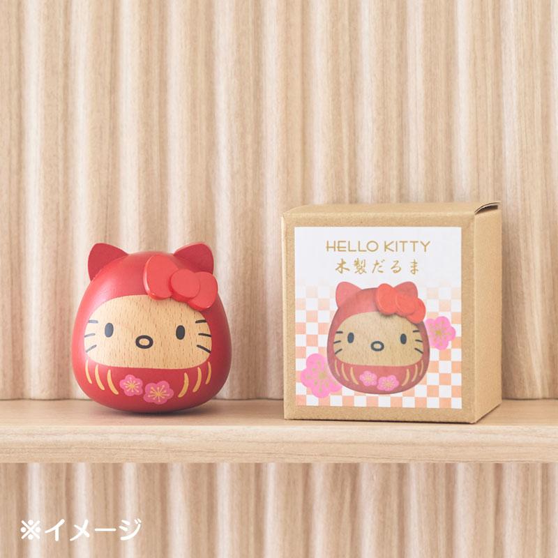 Hello Kitty Wood Daruma Sanrio Japan 2025 – VeryGoods.JP