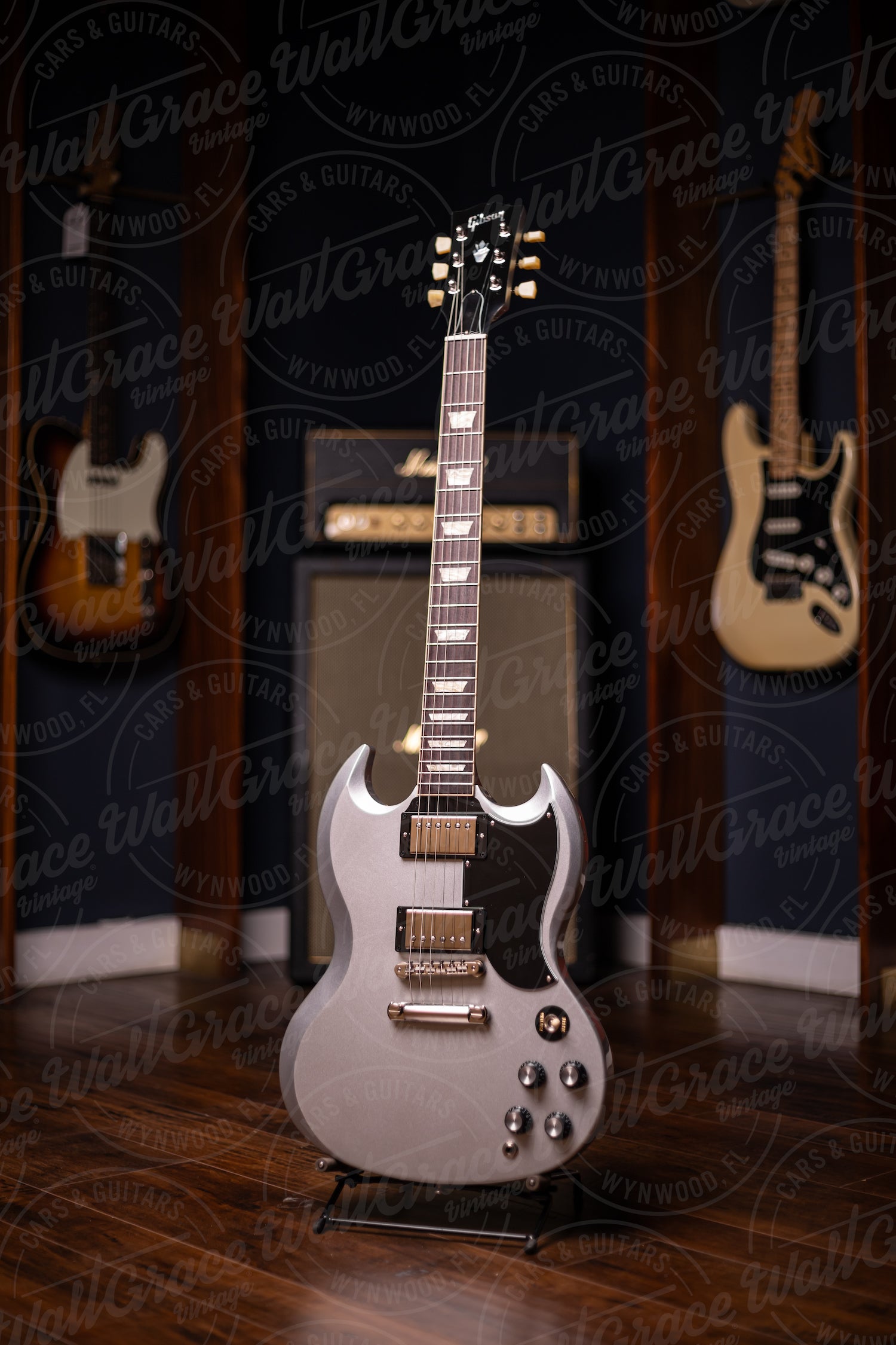 Gibson SG Standard '61 Stop Bar Electric Guitar - Silver Mist