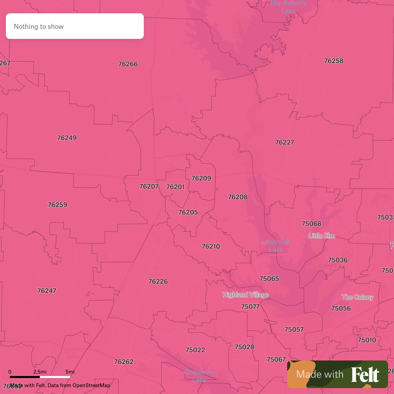ZIP Codes in Denton County, Texas