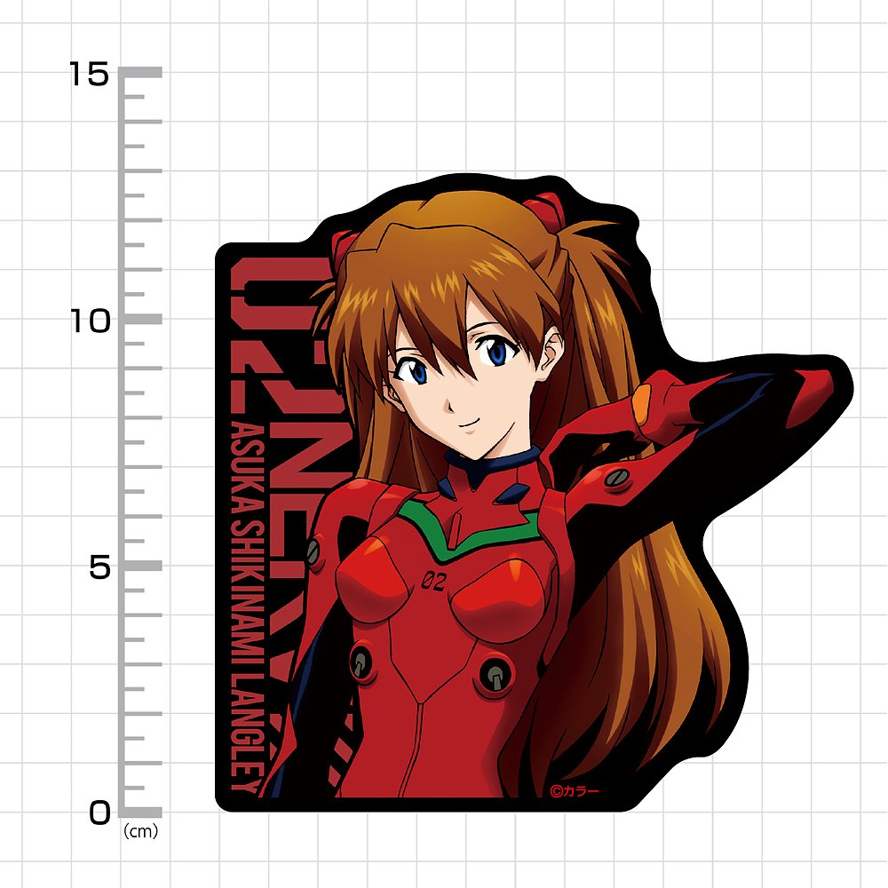 式波・アスカ・ラングレー 屋外対応ステッカー [EVANGELION