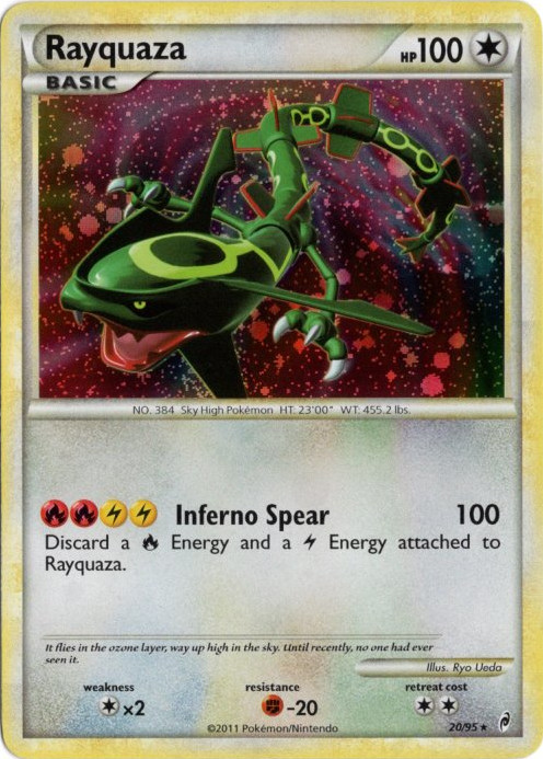 レックウザ 海外版 英語版 Rayquaza - 20/95 - 海外限定イラスト【Card