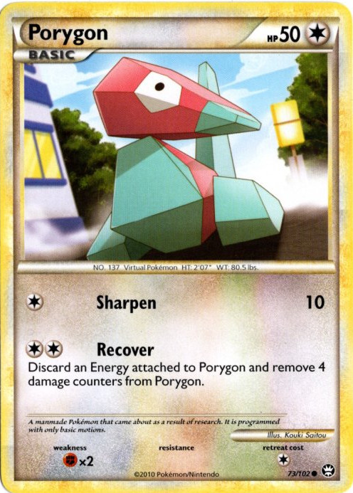 ポリゴン 海外版 英語版 Porygon - 73/102 -【Card Chicken】