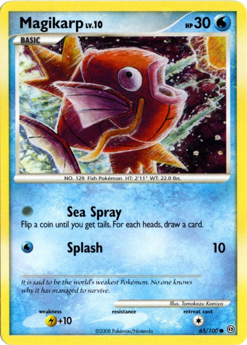 コイキング 海外版 英語版 Magikarp - 65/100 -【Card Chicken】