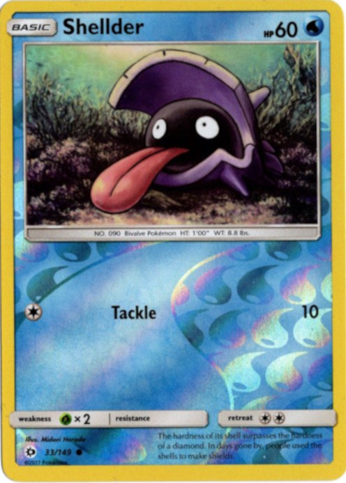 シェルダー 海外版 英語版 リバホロ Shellder - 33/149 -【Card Chicken】