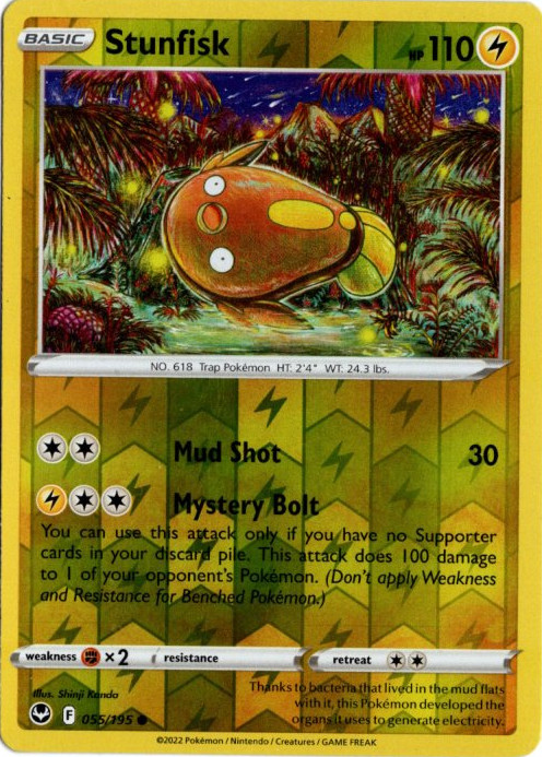 マッギョ 海外版 英語版 リバホロ Stunfisk - 055/195 -【Card Chicken】