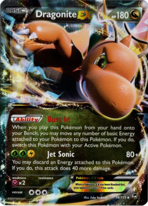 カイリューEX 海外版 英語版 Dragonite EX - 74/111 -【Card Chicken】