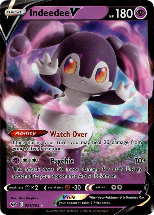 イエッサンV 海外版 英語版 Indeedee V - 091/202 -【Card Chicken】