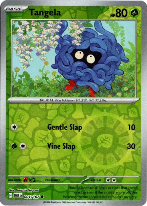 モンジャラ 海外版 英語版 リバホロ Tangela - 001/167 -【Card Chicken】