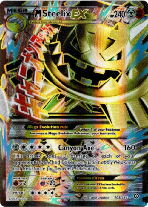 MハガネールEX SR 海外版 英語版 M Steelix EX - 109/114 -【Card