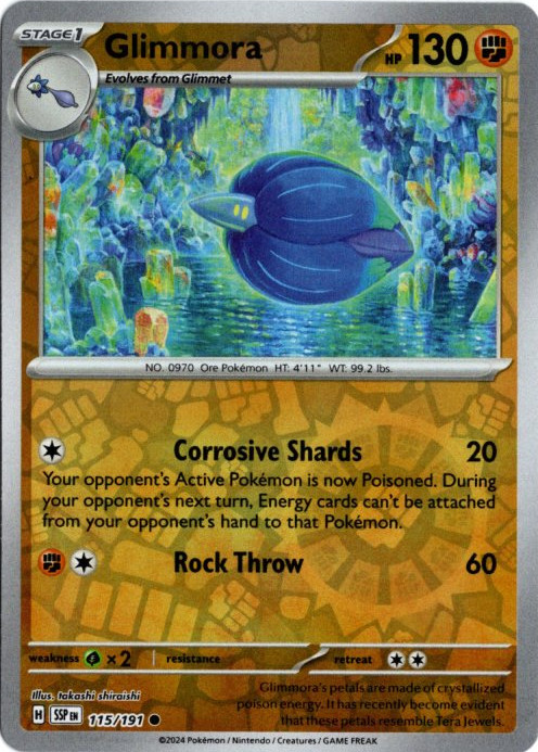 キラフロル 海外版 英語版 リバホロ Glimmora - 115/191 -【Card Chicken】