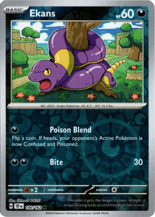 アーボ 海外版 英語版 リバホロ Ekans - 100/162 -【Card Chicken】