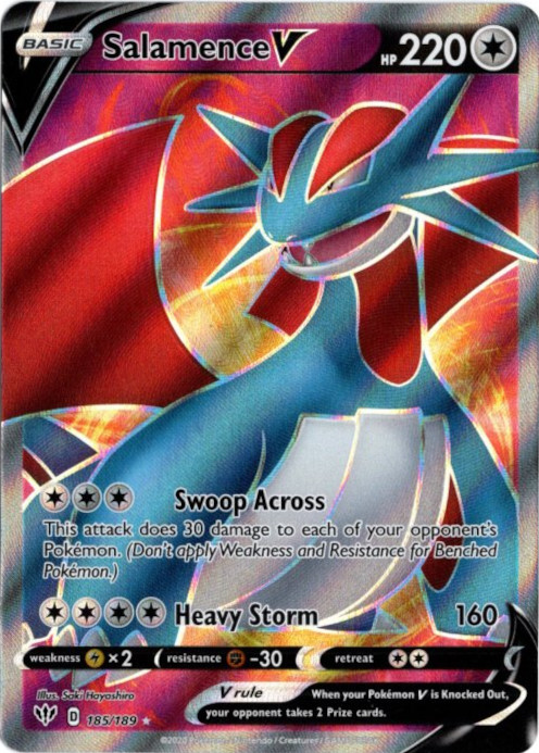 ボーマンダV SR 海外版 英語版 Salamence V - 185/189 -【Card Chicken】