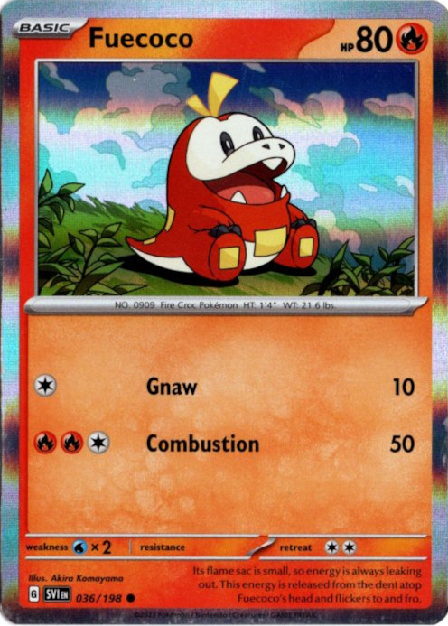 ホゲータ 海外版 英語版 プロモ Fuecoco - 036/198 -【Card Chicken】