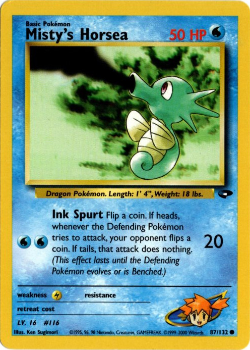 カスミのタッツー 海外版 英語版 アンリミ Misty's Horsea - 87/132