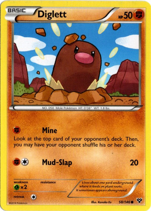 ディグダ 海外版 英語版 Diglett - 58/146 -【Card Chicken】