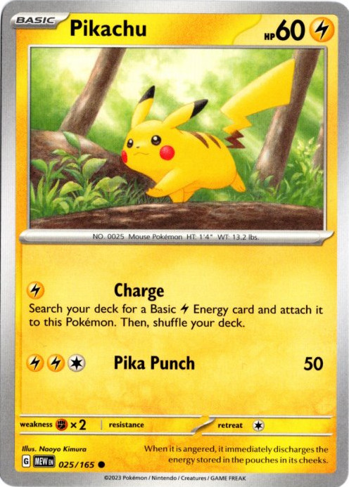 ピカチュウ 海外版 英語版 Pikachu - 025/165 -【Card Chicken】