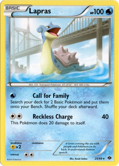ラプラス 海外版 英語版 Lapras - 25/99 -【Card Chicken】