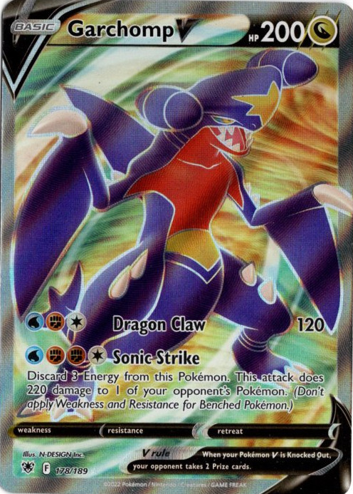 ガブリアスV SR 海外版 英語版 Garchomp V - 178/189 -【Card Chicken】