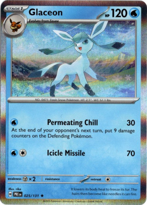 グレイシア 海外版 英語版 Glaceon - 025/131 -【Card Chicken】