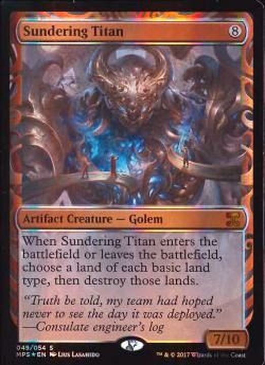 EX+](全面光沢FOIL)隔離するタイタン/Sundering Titan《英語》【MPS】